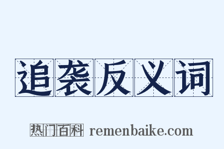 追袭反义词是什么意思的图片